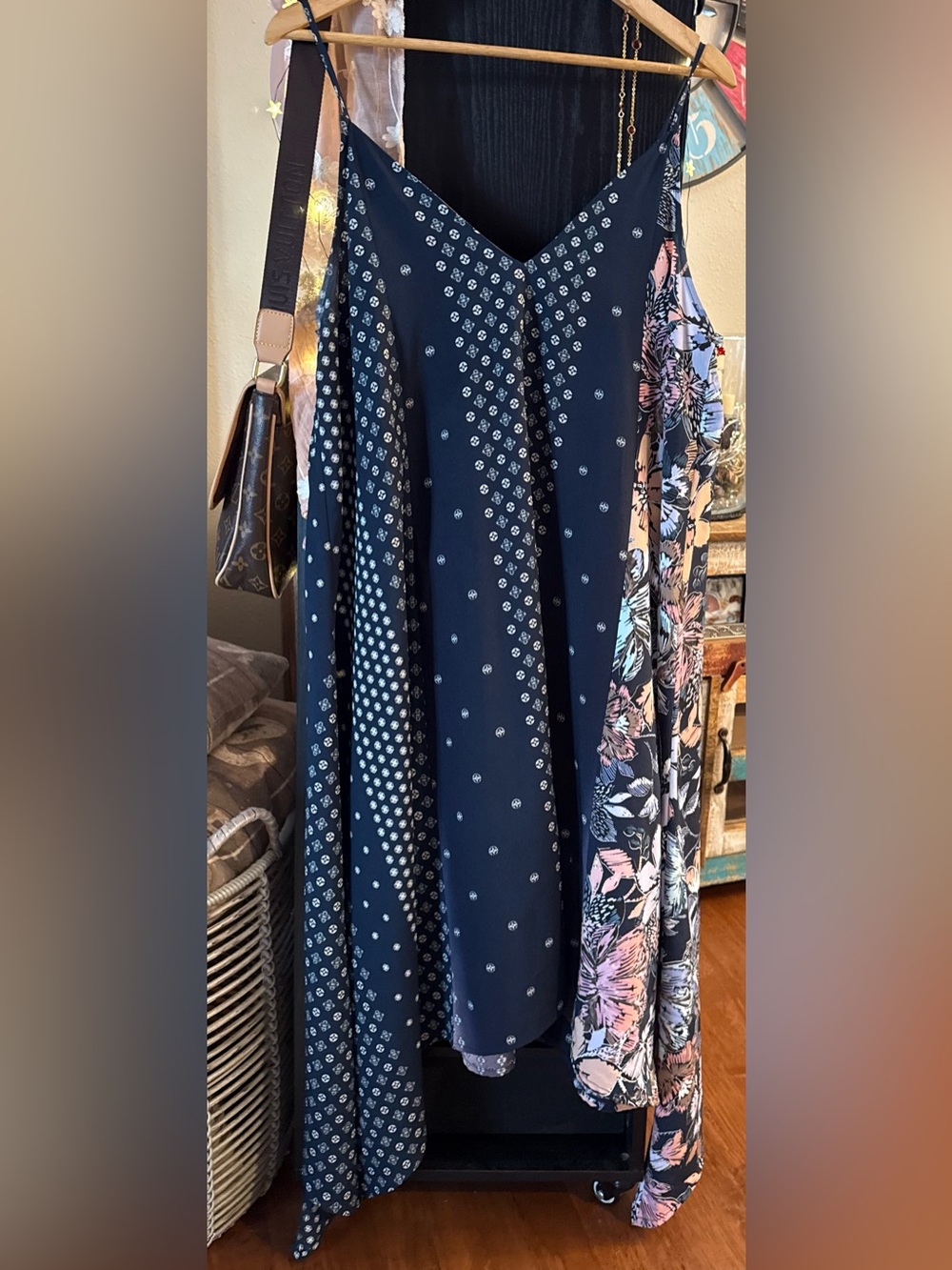 mark. Navy Blue Printed Women's Jacket